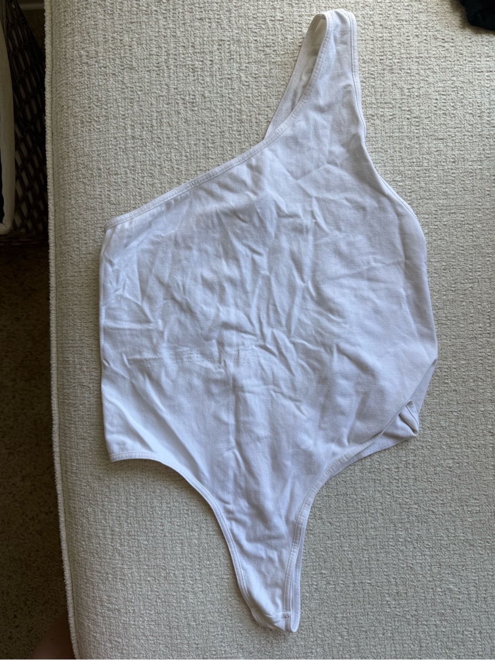 Free People White One-Shoulder Bodysuit